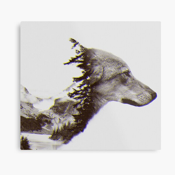 WOLF Metal Print