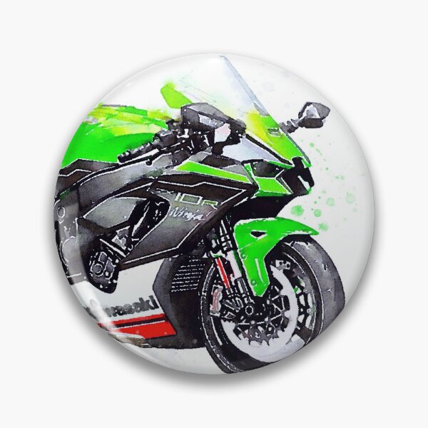 Item preview, Watercolor Sport Motorcycle ZX10R - original artwork by Vart. designed and sold by vartstudio.