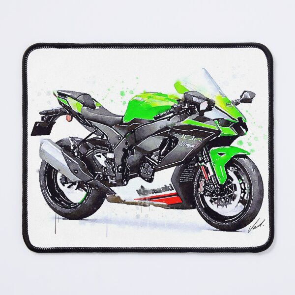 Item preview, Watercolor Sport Motorcycle ZX10R - original artwork by Vart. designed and sold by vartstudio.
