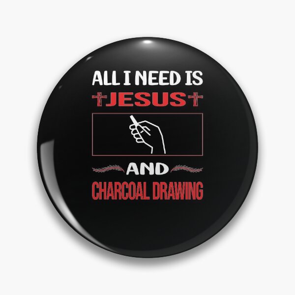 Item preview, Funny Jesus Charcoal Drawing designed and sold by DougPoulos.
