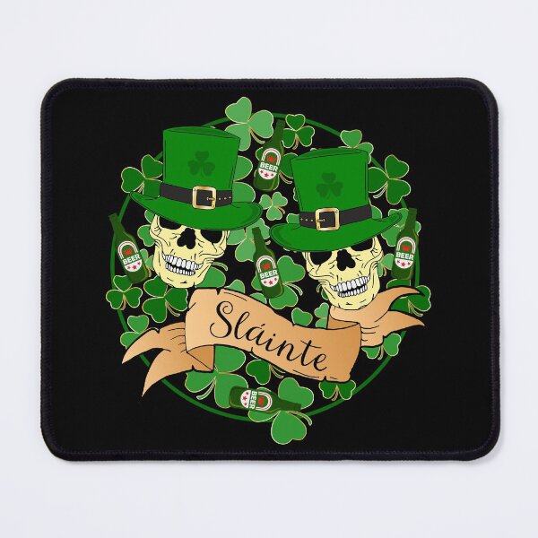 Item preview, St Patricks Irish Sláinte Beers and Skulls Quote designed and sold by HotHibiscus.
