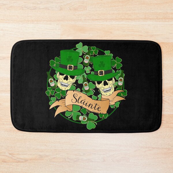 Item preview, St Patricks Irish Sláinte Beers and Skulls Quote designed and sold by HotHibiscus.