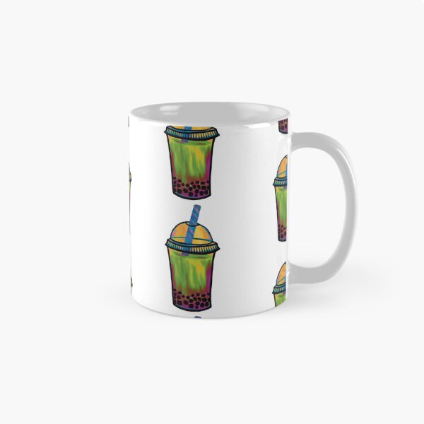 Item preview, Wild Forest Boba Milk Tea Illustration designed and sold by ZaraRoza.