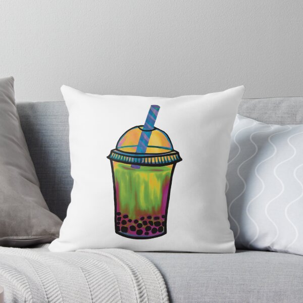 Item preview, Wild Forest Boba Milk Tea Illustration designed and sold by ZaraRoza.