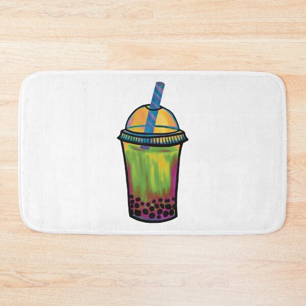 Item preview, Wild Forest Boba Milk Tea Illustration designed and sold by ZaraRoza.