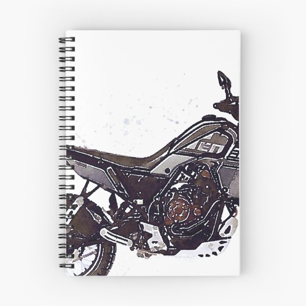 Item preview, Adventure Sport Motorcycle Tenere 700 black - original artwork by Vart. designed and sold by vartstudio.