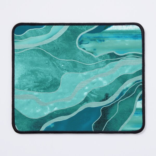 Item preview, Soft Turquoise Teal Marble Agate Glam #1 #decor #art designed and sold by Anita's & Bella's Art.