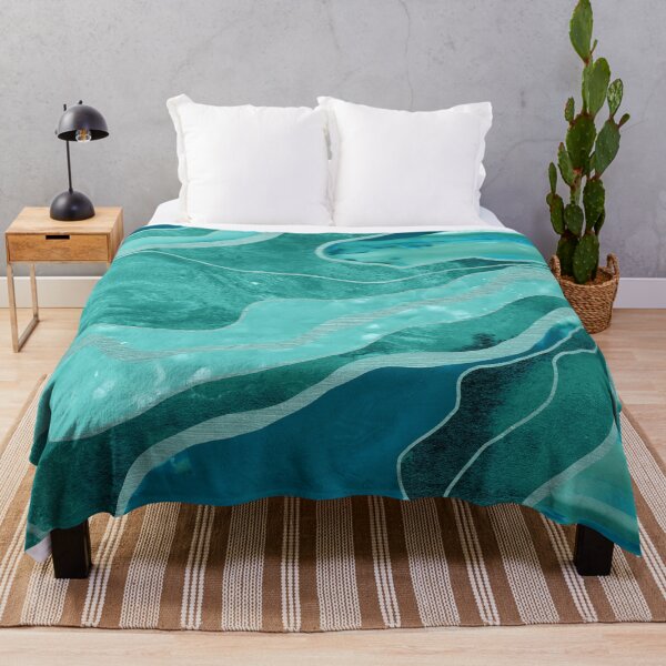 Item preview, Soft Turquoise Teal Marble Agate Glam #1 #decor #art designed and sold by Anita's & Bella's Art.