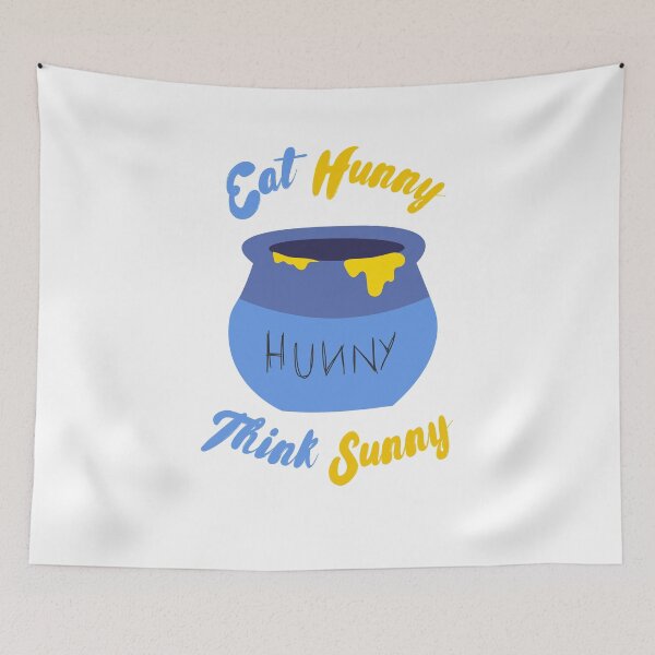 Item preview, Eat Hunny Think Sunny by Pooh designed and sold by mschubbybunny.