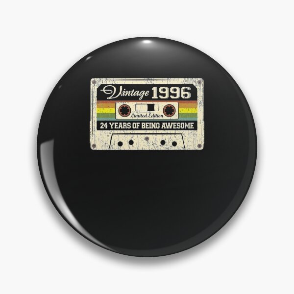Item preview, Vintage 1996 24th Birthday Gift Cassette 24 Years Old 24 Years Of Being Awesome Classic T-Shirt designed and sold by RobertTree.