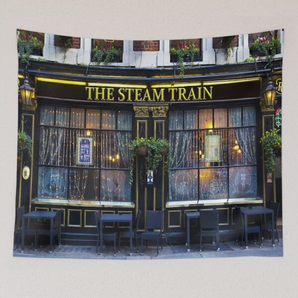 Item preview, Steam Train Pub designed and sold by Londonimages.