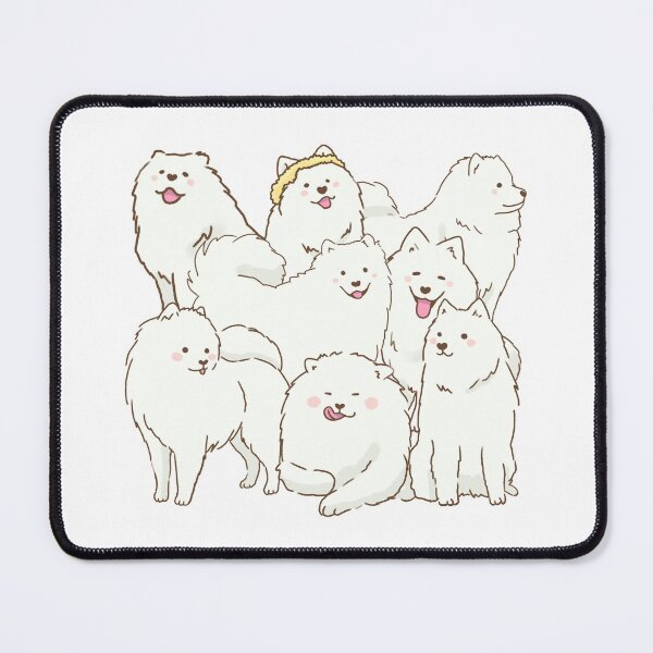Item preview, Cute samoyed dogs smiling  designed and sold by Mayarart.