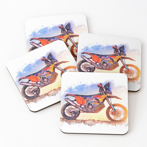 Item preview, Adventure Sport Motorcycle 450 RALLY - original watercolor by Vart. designed and sold by vartstudio.