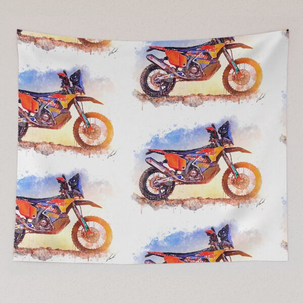 Item preview, Adventure Sport Motorcycle 450 RALLY - original watercolor by Vart. designed and sold by vartstudio.