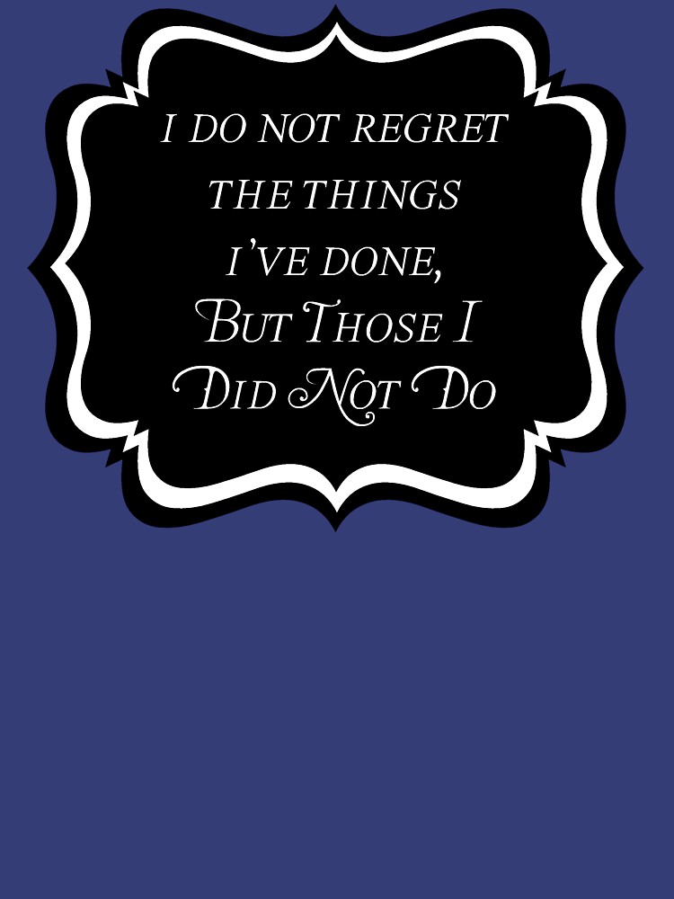 I Do Not Regret by ObliqueOptimism
