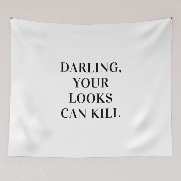 Item preview, Darling, Your Looks Can Kill, Feminist, Girl, Fashion designed and sold by Magic Love Art Print.