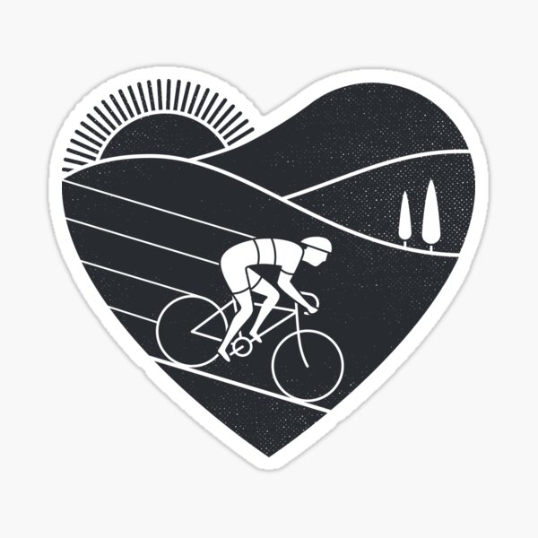 Aperçu de l'œuvre Love Cycling créée et vendue par thepapercrane.