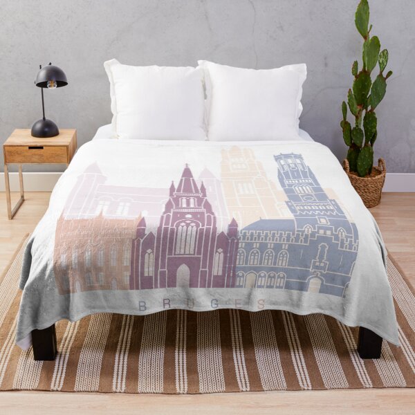 Item preview, Bruges skyline poster Pastel designed and sold by paulrommer.