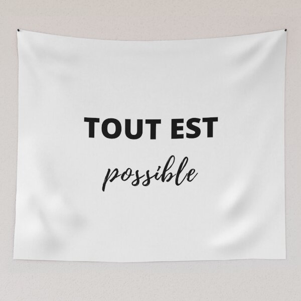 Item preview, Tout est Possible, Motivational, Inspirational, Everything is Possible, Magic, Believe designed and sold by Magic Love Art Print.