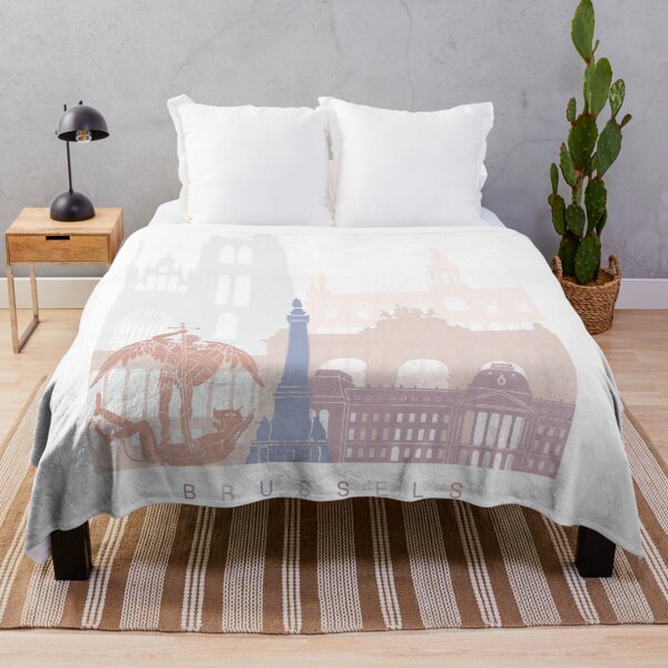 Item preview, Brussels skyline poster Pastel designed and sold by paulrommer.