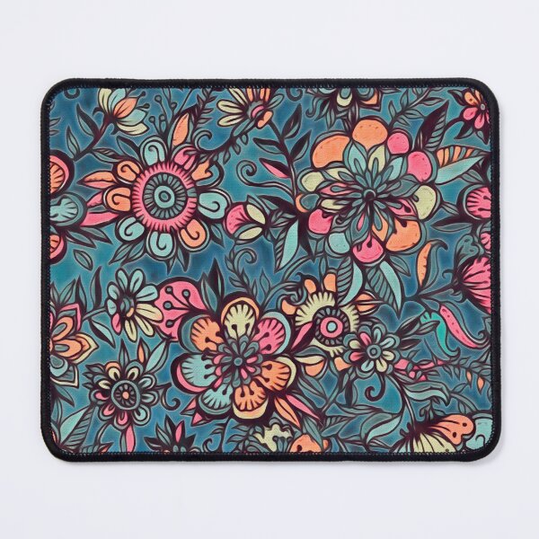 Item preview, Sweet Spring Floral - melon pink, butterscotch & teal designed and sold by micklyn.