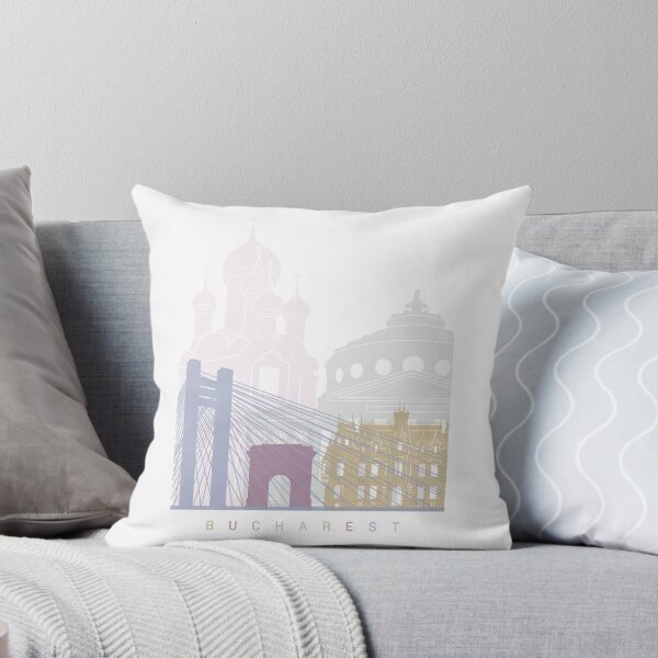 Item preview, Bucharest skyline poster Pastel designed and sold by paulrommer.