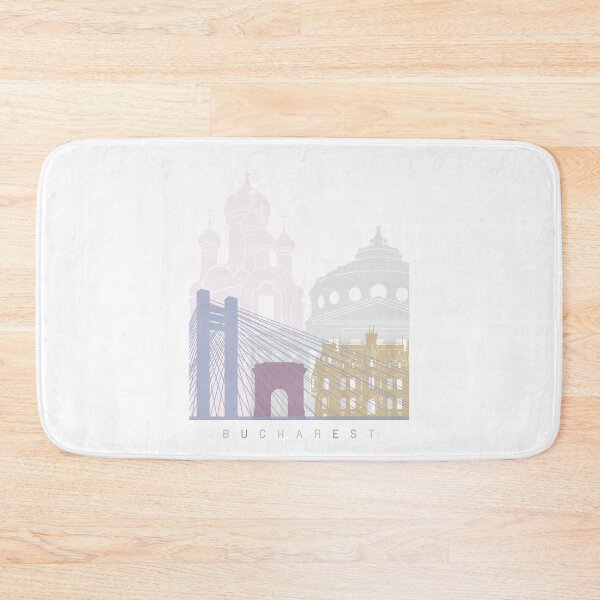 Item preview, Bucharest skyline poster Pastel designed and sold by paulrommer.