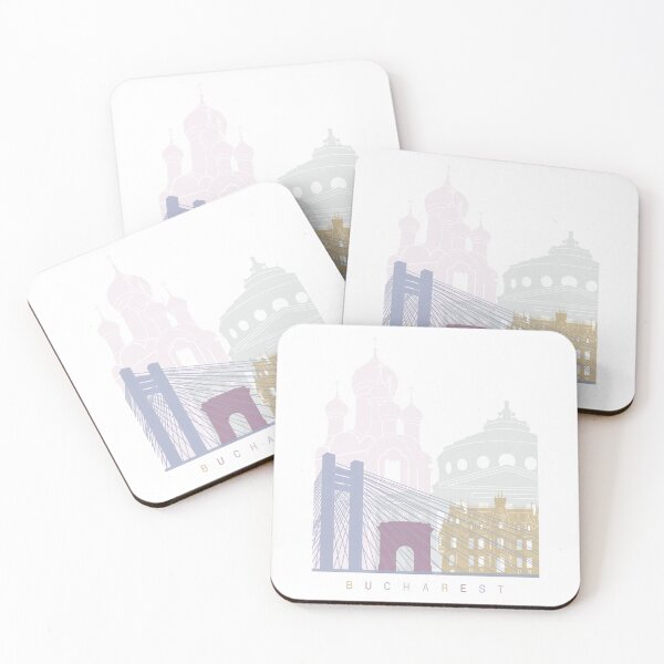 Item preview, Bucharest skyline poster Pastel designed and sold by paulrommer.
