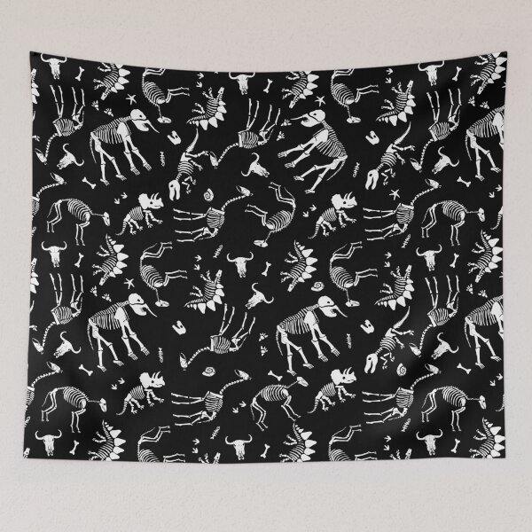 Item preview, The real reason dinosaurs became extinct - A Black and White Dinosaur Pattern designed and sold by crazycollective.