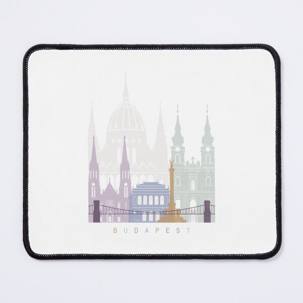 Item preview, Budapest skyline poster Pastel designed and sold by paulrommer.