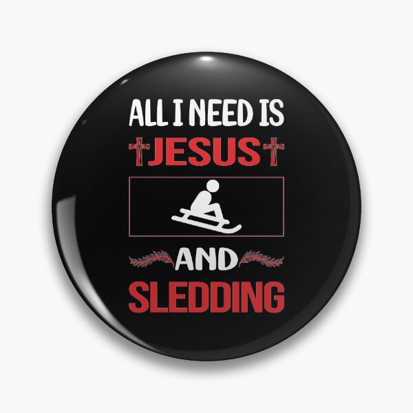 Item preview, Funny Jesus Sledding Sledging Sleighing designed and sold by FifineCroteau.