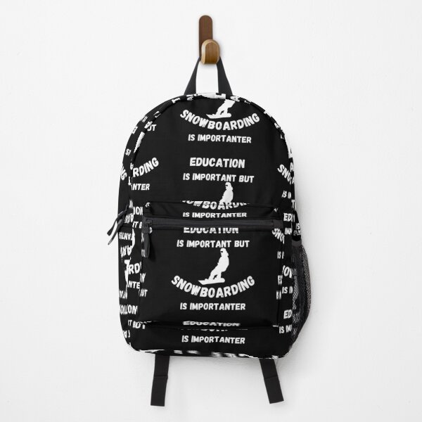 Item preview, Education Is Important But Snowboarding Is Importanter Snowboarder In Black designed and sold by LuckyKermit.
