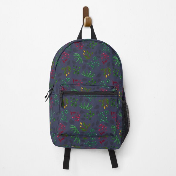 Item preview, Plants Pattern \ Navy Blue Background designed and sold by Anma-H.