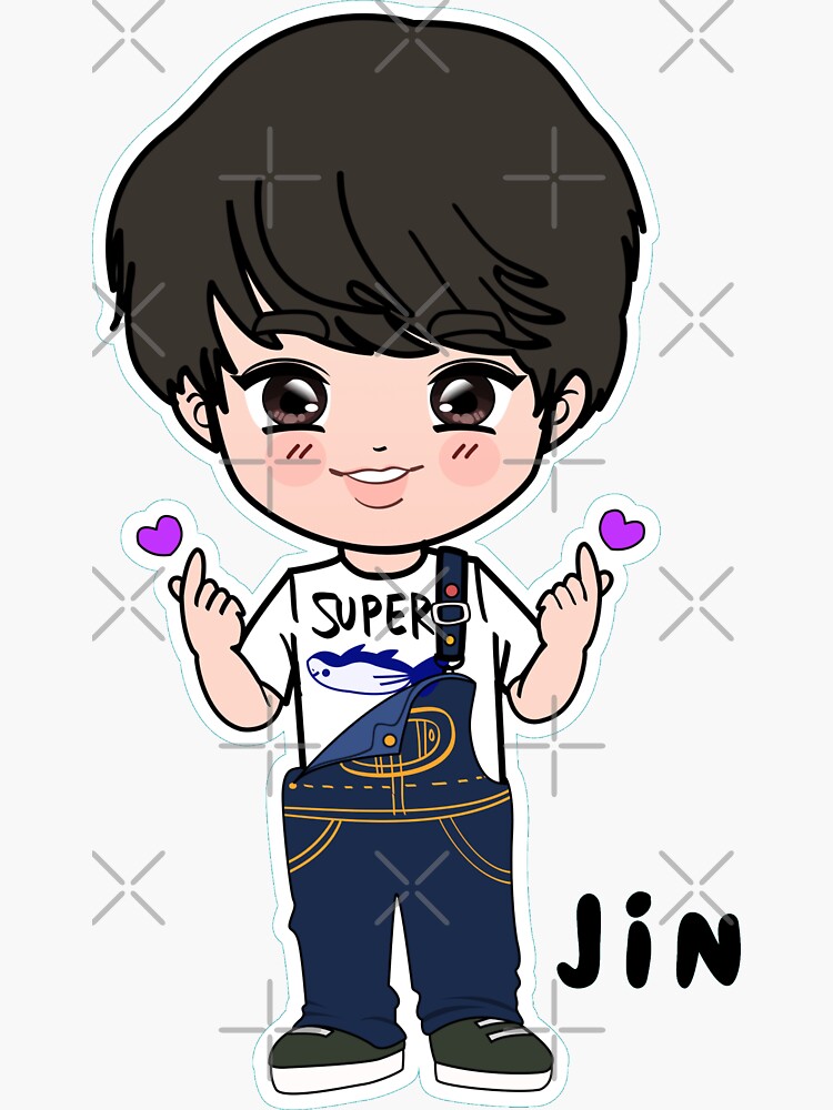 Thumbnail 3 von 3, Sticker, Jin Super-Thunfisch-Lied | Kim Seokjin | ARMEE-Geschenk designt und verkauft von NattyTees.
