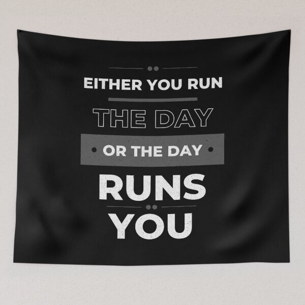 Item preview, Either you run the day or the day runs you vintage style designed and sold by SweetbeStore.