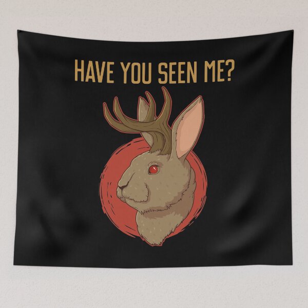 Item preview, Have You Seen Me Cryptid Cryptozoology Jackalope print designed and sold by jakehughes2015.