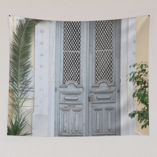 Item preview, Gray Greek Door with Palm Leaf #1 #wall #art  designed and sold by Anita's & Bella's Art.