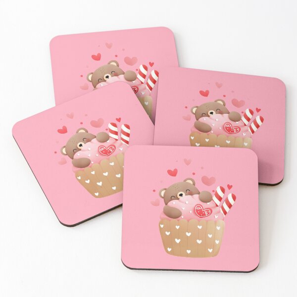 Item preview, VALENTINE BEAR CUPCAKE designed and sold by GamaArtDesign.
