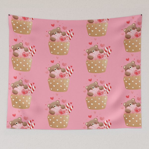Item preview, VALENTINE BEAR CUPCAKE designed and sold by GamaArtDesign.