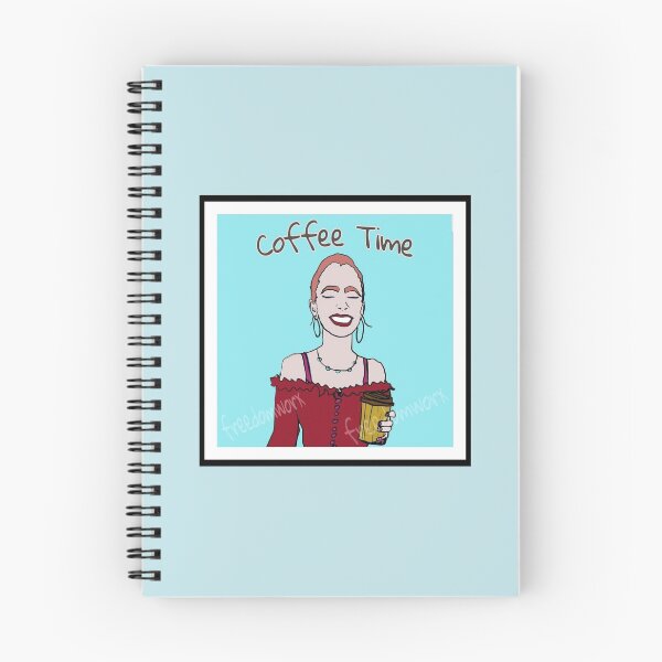 Item preview, Coffee, time, digital original,  artwork, colorful,  fun, quirky, whimsy, fan art, designed and sold by Freedomworx.