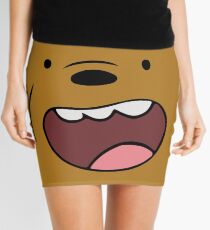 Grizzly Bears Face Mini Skirt
