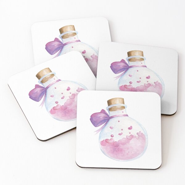 Item preview, watercolor love elixir glass ribbon designed and sold by Viktoriia Saienko.