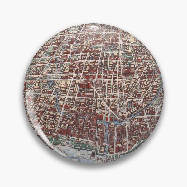 Item preview, Map Print of Chicago: The Greatest Inland City in the World, 1938. designed and sold by vintagemapstore.