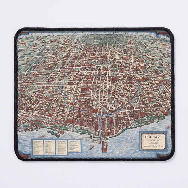 Item preview, Map Print of Chicago: The Greatest Inland City in the World, 1938. designed and sold by vintagemapstore.