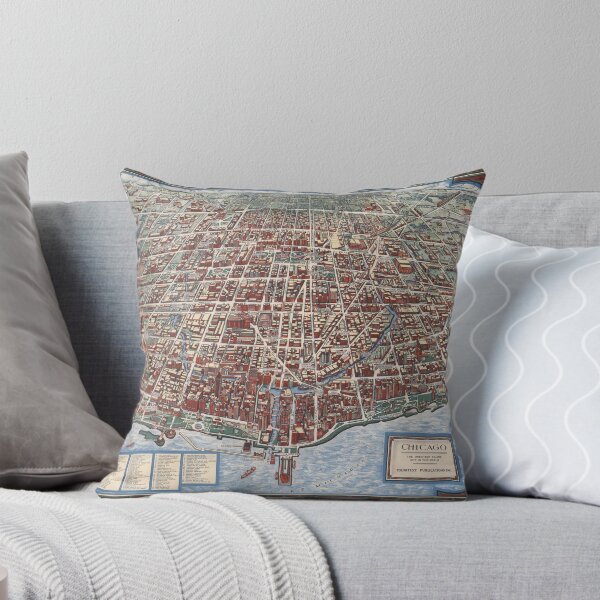 Item preview, Map Print of Chicago: The Greatest Inland City in the World, 1938. designed and sold by vintagemapstore.