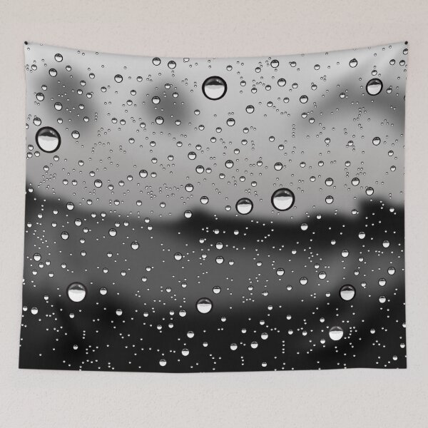 Item preview,  Black and White Window Rain Drops designed and sold by BerryCats.