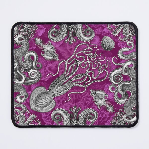 Item preview, Octopus Squid Kraken Art Tentacles Seashell Deep Sea Ocean Creatures Lover (Pink) designed and sold by Mechanical Whispers.