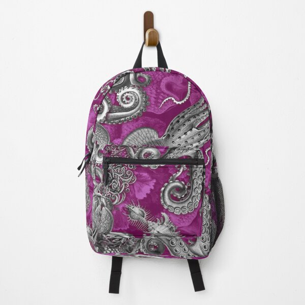 Item preview, Octopus Squid Kraken Art Tentacles Seashell Deep Sea Ocean Creatures Lover (Pink) designed and sold by Mechanical Whispers.