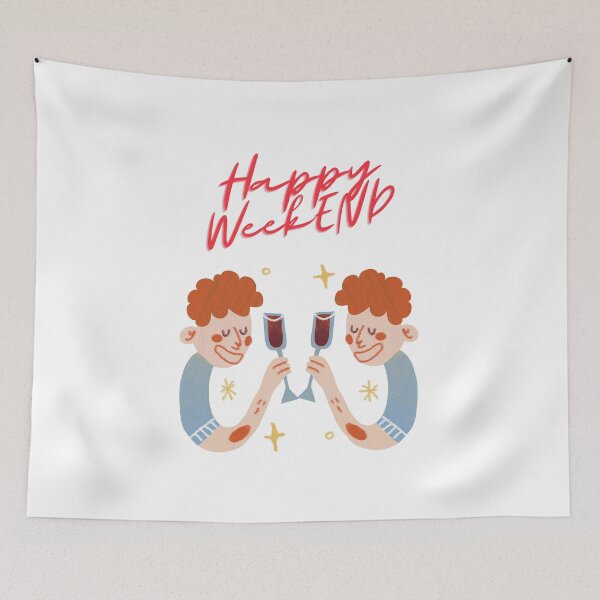 Item preview, Happy weekend funny drink message  designed and sold by IHope-IMakeIt.