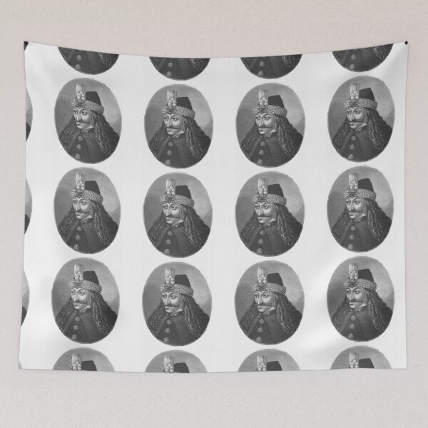 Item preview,  Vlad the Impaler - portrait black and white designed and sold by Mad-Boy.